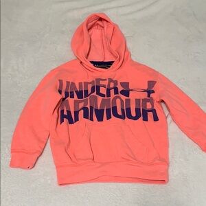 Under Armour Coldgear - Coral Hoodie with Navy Logo